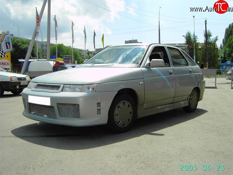 649 р. Решётка радиатора Е-4 На Лада 2110 седан (1995-2007) (Неокрашенная)  с доставкой в г. Белгород