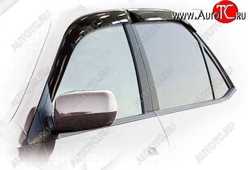 2 159 р. Дефлектора окон CA-Plastiс Acura MDX YD1 дорестайлинг (2000-2003) (Classic полупрозрачный, Без хром.молдинга)  с доставкой в г. Белгород