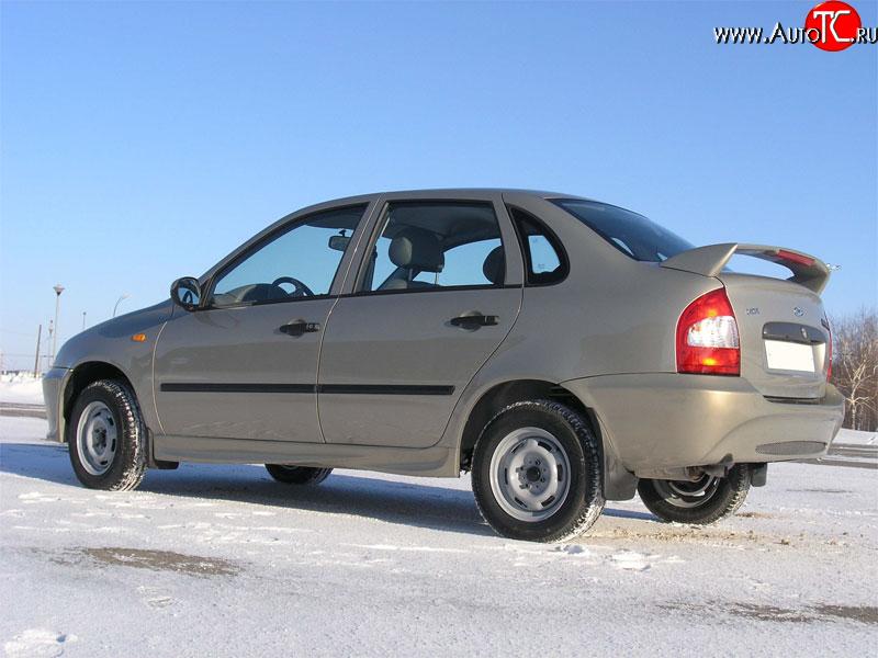 1 599 р. Молдинги (накладки на двери) Кураж Лада Калина 1118 седан (2004-2013) (Неокрашенные)  с доставкой в г. Белгород