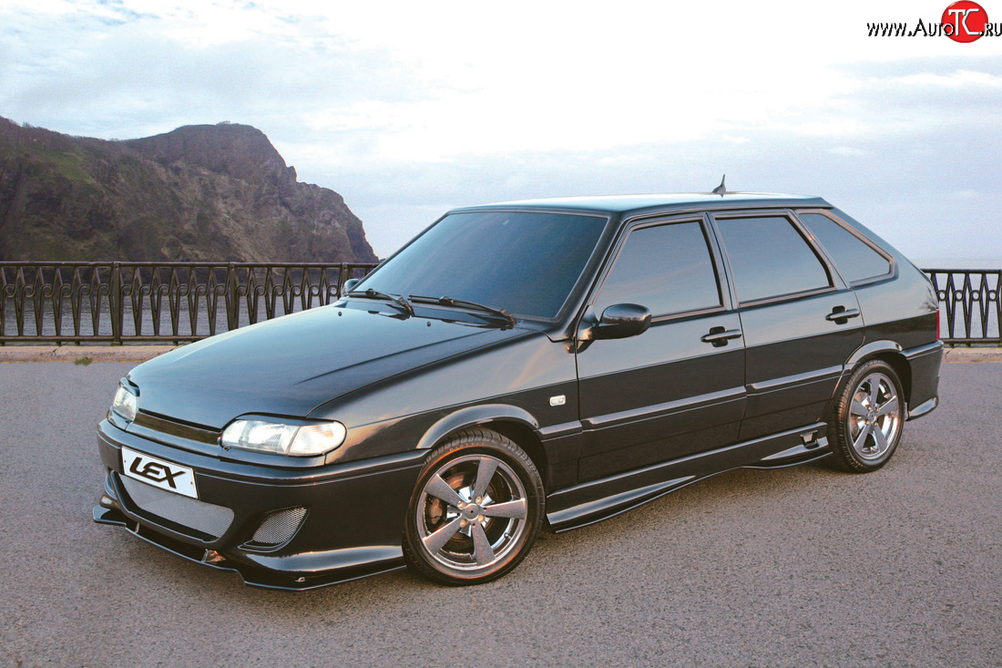 2 679 р. Накладка Lex-Line на передний бампер LEX Лада 21099 (1990-2004) (Неокрашенная)  с доставкой в г. Белгород