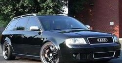 4 749 р. Пороги накладки Vortex Audi A6 C5 дорестайлинг, седан (1997-2001) (Неокрашенные)  с доставкой в г. Белгород. Увеличить фотографию 2