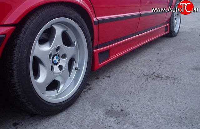 3 449 р. Пороги накладки Riger-Style BMW 5 серия E34 седан дорестайлинг (1988-1994)  с доставкой в г. Белгород