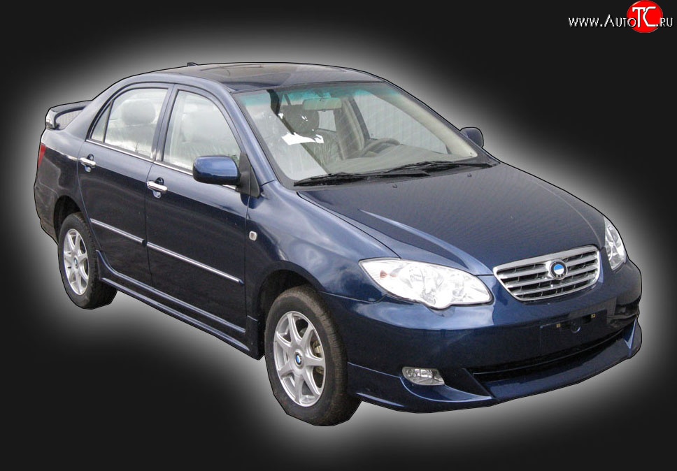 6 099 р. Пороги накладки GT Dynamics BYD F3 седан (2005-2014) (Неокрашенные)  с доставкой в г. Белгород