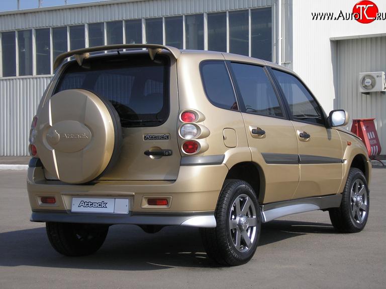 3 099 р. Спойлер Атака Chevrolet Niva 2123 рестайлинг (2009-2020) (Неокрашенный)  с доставкой в г. Белгород