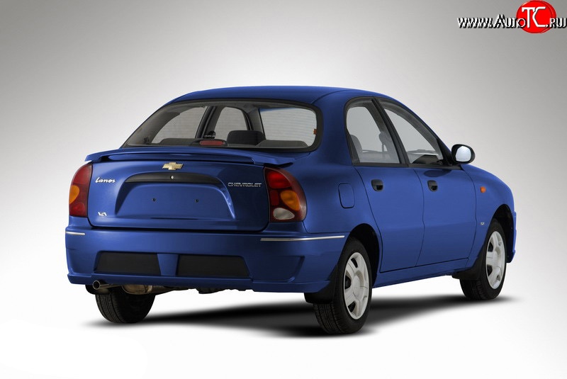 4 699 р. Задний бампер Style Daewoo Lanos T100 дорестайлинг, седан (1997-2002) (Неокрашенный)  с доставкой в г. Белгород