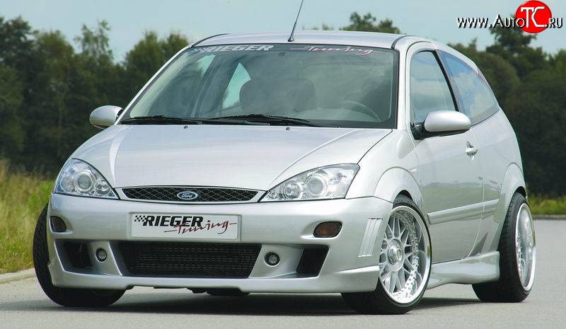 8 899 р. Передний бампер Rieger Ford Focus 1 седан дорестайлинг (1998-2002)  с доставкой в г. Белгород