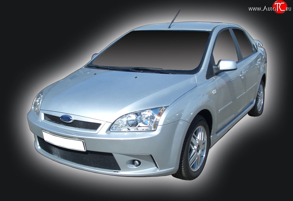 2 549 р. Решётка радиатора GT Dynamics Ford Focus 2  седан дорестайлинг (2004-2008) (Неокрашенная)  с доставкой в г. Белгород