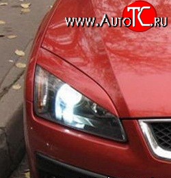 1 299 р. Реснички Sport-Style Ford Focus 2  седан дорестайлинг (2004-2008) (Неокрашенные)  с доставкой в г. Белгород