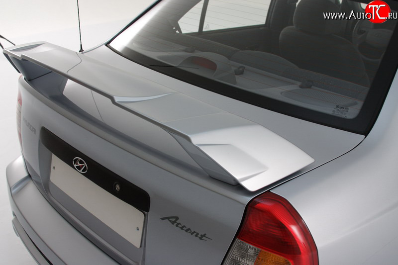 2 649 р. Спойлер Классик Hyundai Accent 2 LC седан дорестайлинг (ТагАЗ) (1999-2012) (Неокрашенный)  с доставкой в г. Белгород