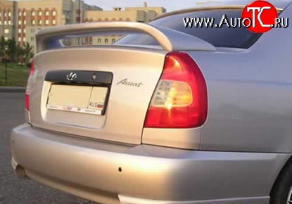 5 249 р. Спойлер Street Hyundai Accent 2 LC седан дорестайлинг (ТагАЗ) (1999-2012) (Неокрашенный)  с доставкой в г. Белгород