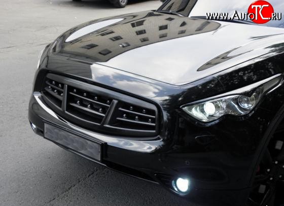 4 399 р. Решётка радиатора Sport INFINITI FX50 S51 дорестайлинг (2008-2011) (Неокрашенная)  с доставкой в г. Белгород