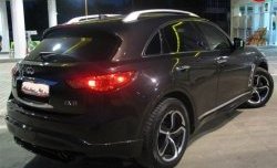 11 599 р. Пороги накладки Diablo INFINITI FX50 S51 дорестайлинг (2008-2011) (Неокрашенные)  с доставкой в г. Белгород. Увеличить фотографию 5