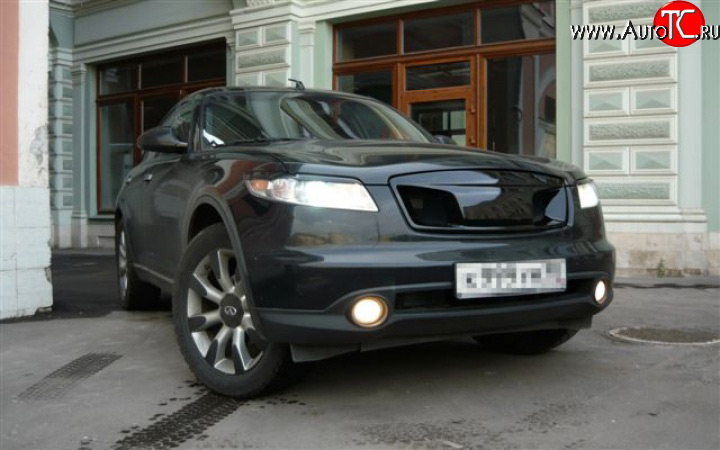5 799 р. Решётка радиатора Devil INFINITI FX35 S50 дорестайлинг (2002-2005) (Неокрашенная)  с доставкой в г. Белгород