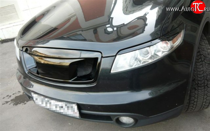 3 999 р. Реснички Devil INFINITI FX45 S50 дорестайлинг (2002-2005) (Неокрашенные)  с доставкой в г. Белгород