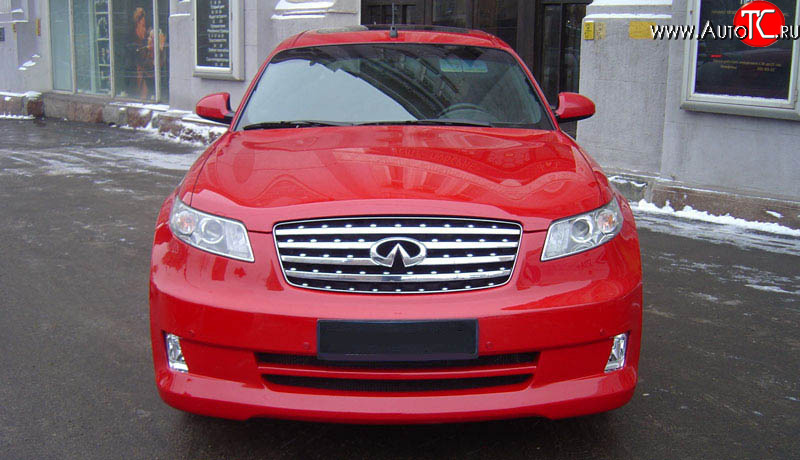 10 999 р. Радиаторная решётка AERO INFINITI FX45 S50 дорестайлинг (2002-2005) (Неокрашенная)  с доставкой в г. Белгород