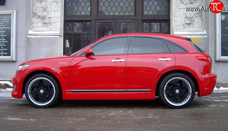 38 999 р. Пороги накладки AERO INFINITI FX45 S50 дорестайлинг (2002-2005) (Неокрашенные)  с доставкой в г. Белгород