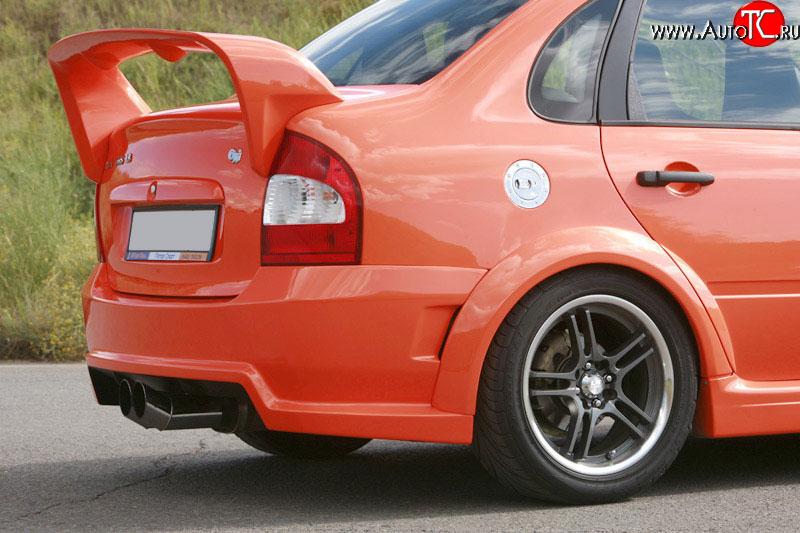 4 249 р. Накладки задних арок TMS-GTI (для обвеса TMS-GTI) Лада Калина 1118 седан (2004-2013) (Неокрашенные)  с доставкой в г. Белгород