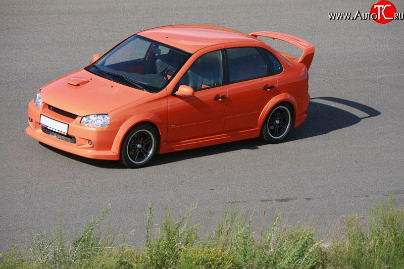 789 р. Комплект накладок на задние двери TMS-GTI Лада Калина 1118 седан (2004-2013) (Неокрашенные)  с доставкой в г. Белгород