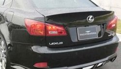 12 599 р. Накладка заднего бампера Wald Lexus IS250 XE20 седан дорестайлинг (2005-2013) (Неокрашенная)  с доставкой в г. Белгород. Увеличить фотографию 2
