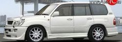 18 449 р. Пороги накладки JAOS Style Lexus LX470 J100 дорестайлинг (1998-2002) (Неокрашенные)  с доставкой в г. Белгород. Увеличить фотографию 2