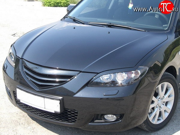 769 р. Реснички Speed (комплект) Mazda 3/Axela BK дорестайлинг седан (2003-2006) (Неокрашенные)  с доставкой в г. Белгород