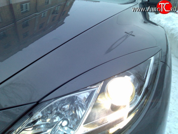 1 149 р. Реснички EX-Style Mazda 6 GH рестайлинг седан (2010-2012) (Неокрашенные)  с доставкой в г. Белгород