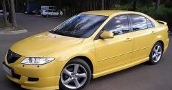7 349 р. Накладка переднего бампера AERO Mazda 6 GG седан дорестайлинг (2002-2005) (Неокрашенная)  с доставкой в г. Белгород. Увеличить фотографию 2