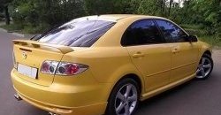 7 349 р. Накладка заднего бампера AERO Mazda 6 GG седан дорестайлинг (2002-2005) (Неокрашенная)  с доставкой в г. Белгород. Увеличить фотографию 2