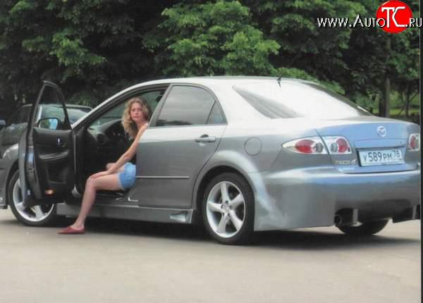 8 249 р. Задний бампер Mazda 6 GG седан дорестайлинг (2002-2005)  с доставкой в г. Белгород