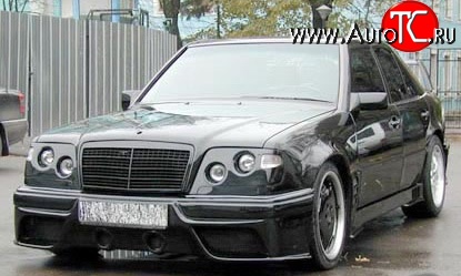 7 849 р. Накладка переднего бампера Storm Mercedes-Benz E-Class S124 универсал рестайлинг (1993-1996) (Неокрашенная)  с доставкой в г. Белгород