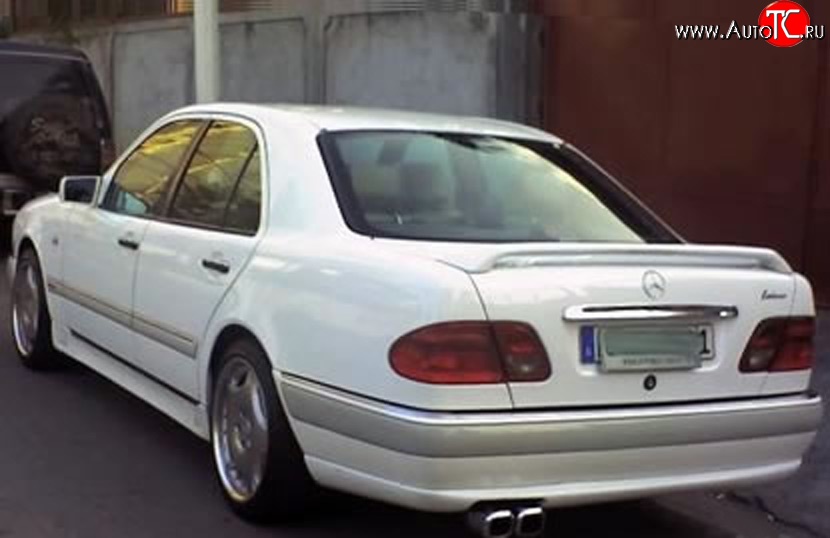 3 799 р. Накладка заднего бампера LORINZER Style Mercedes-Benz E-Class W210 дорестайлинг седан (1996-1999) (Неокрашенная)  с доставкой в г. Белгород