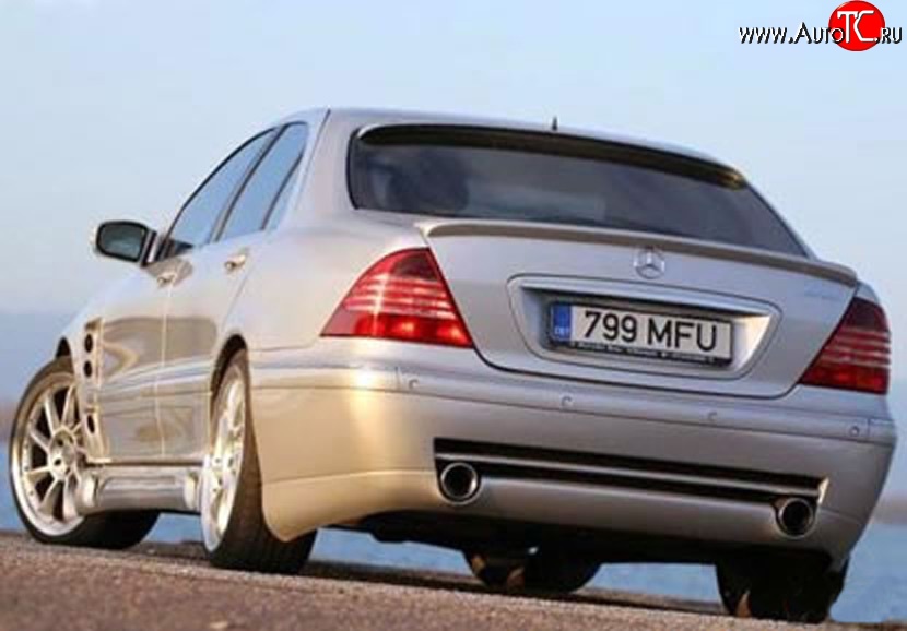 12 599 р. Задний бампер Lorinser F-01 Mercedes-Benz S class W220 (1998-2005) (Неокрашенный)  с доставкой в г. Белгород