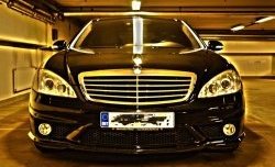 8 649 р. Передний бампер AMG Mercedes-Benz S class 5 W221 седан дорестайлинг (2005-2009) (Неокрашенный)  с доставкой в г. Белгород. Увеличить фотографию 2