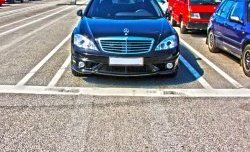 8 649 р. Передний бампер AMG Mercedes-Benz S class 5 W221 седан дорестайлинг (2005-2009) (Неокрашенный)  с доставкой в г. Белгород. Увеличить фотографию 4