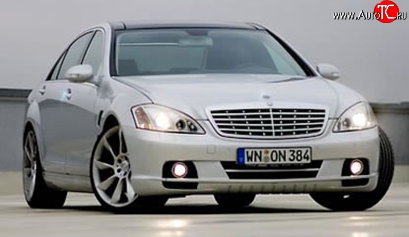 16 049 р. Передний бампер LORINSER Mercedes-Benz S class 5 W221 седан дорестайлинг (2005-2009) (Неокрашенный)  с доставкой в г. Белгород