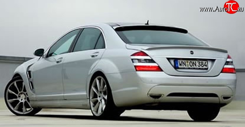 16 049 р. Задний бампер LORINSER Mercedes-Benz S class 5 W221 седан дорестайлинг (2005-2009) (Неокрашенный)  с доставкой в г. Белгород