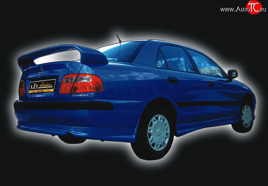 4 149 р. Накладка заднего бампера GT Dynamics (седан или хэтчбек) Mitsubishi Carisma (1999-2004) (Неокрашенная)  с доставкой в г. Белгород