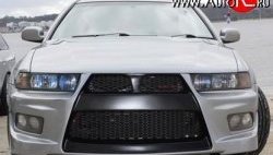 11 099 р. Передний бампер Evo style Mitsubishi Galant 8  дорестайлинг седан (1996-1998) (Без сетки, Неокрашенный)  с доставкой в г. Белгород. Увеличить фотографию 2