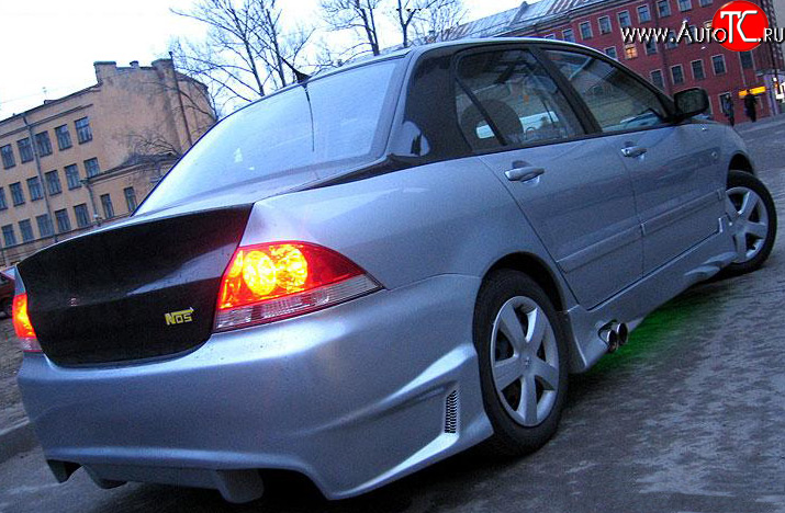7 549 р. Задний бампер OS Mitsubishi Lancer 9 CS седан 1-ый рестайлинг (2003-2005)  с доставкой в г. Белгород