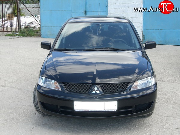 889 р. Комплект широких ресничек Evo V2 Mitsubishi Lancer 9 CS седан 1-ый рестайлинг (2003-2005) (Неокрашенные)  с доставкой в г. Белгород