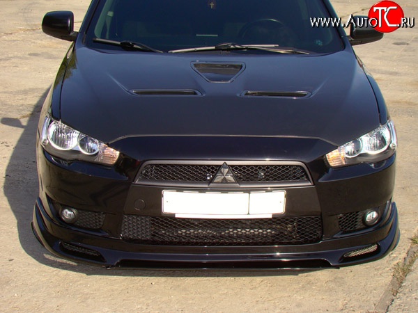 31 799 р. Пластиковый капот Evo Mitsubishi Lancer 10 CY седан дорестайлинг (2007-2010) (Неокрашенный)  с доставкой в г. Белгород