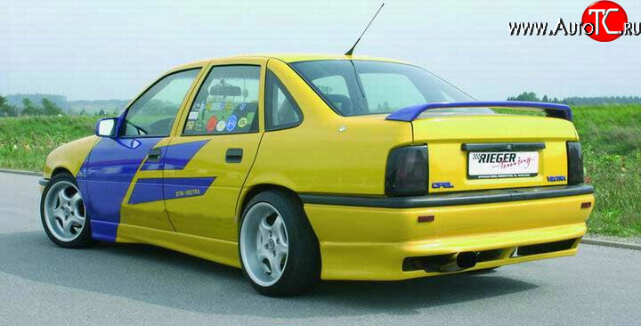 3 449 р. Накладка заднего бампера Rieger Opel Vectra A седан дорестайлинг (1988-1992)  с доставкой в г. Белгород