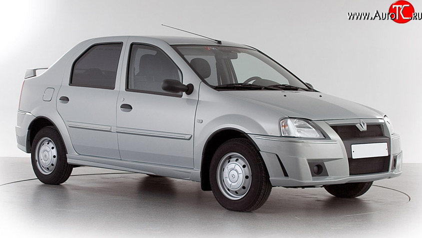 1 049 р. Молдинги (накладки на двери) Классик 2 Renault Logan 1 дорестайлинг (2004-2010) (Неокрашенные)  с доставкой в г. Белгород