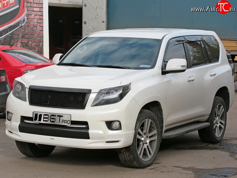 7 599 р. Накладка LX Mode на передний бампер Toyota Land Cruiser Prado J150 дорестайлинг (2009-2013) (Неокрашенная)  с доставкой в г. Белгород