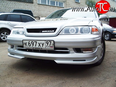 3 649 р. Накладка Concept на передний бампер Toyota Mark 2 X100 седан (1996-2000) (Неокрашенная)  с доставкой в г. Белгород