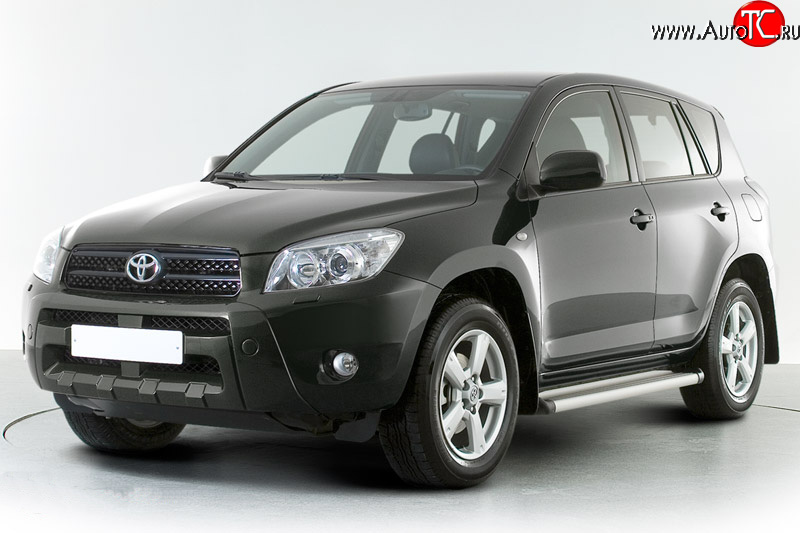 2 899 р. Накладка переднего бампера Toyota RAV4 XA305 5 дв. дорестайлинг (2005-2009) (Неокрашенная)  с доставкой в г. Белгород