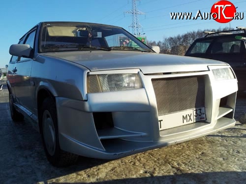 5 299 р. Передний бампер Я-робот Лада 21099 (1990-2004) (Неокрашенный)  с доставкой в г. Белгород