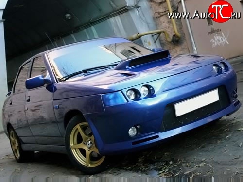 4 049 р. Маска под модульную оптику LukOil X4 на 4 фары Лада 2111 универсал (1998-2009)  с доставкой в г. Белгород