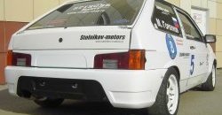 649 р. Накладка на задний номер Evo Лада 21099 (1990-2004) (Неокрашенная)  с доставкой в г. Белгород. Увеличить фотографию 2