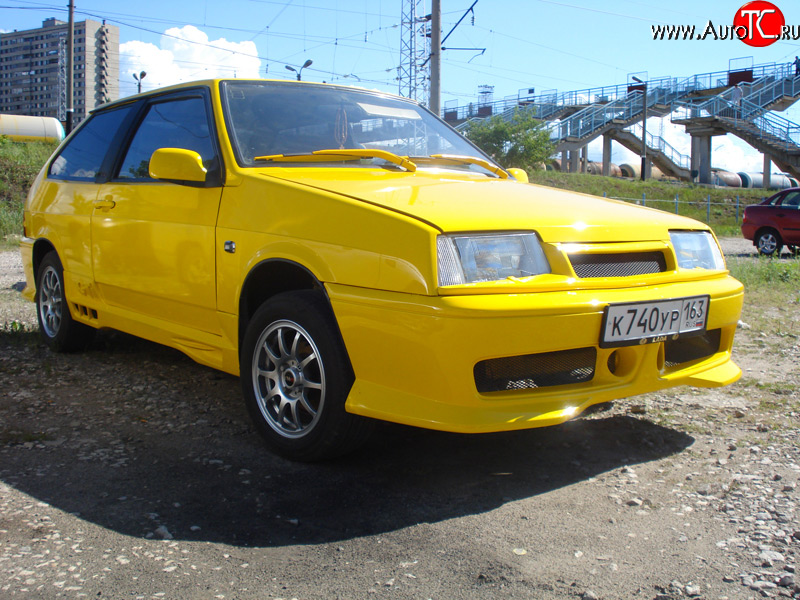 4 449 р. Передний бампер Фанат Лада 21099 (1990-2004) (Неокрашенный)  с доставкой в г. Белгород